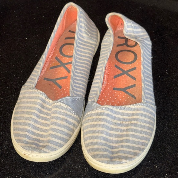 Roxy Shoes - Roxy Minnow VII striped casual slip-on shoes